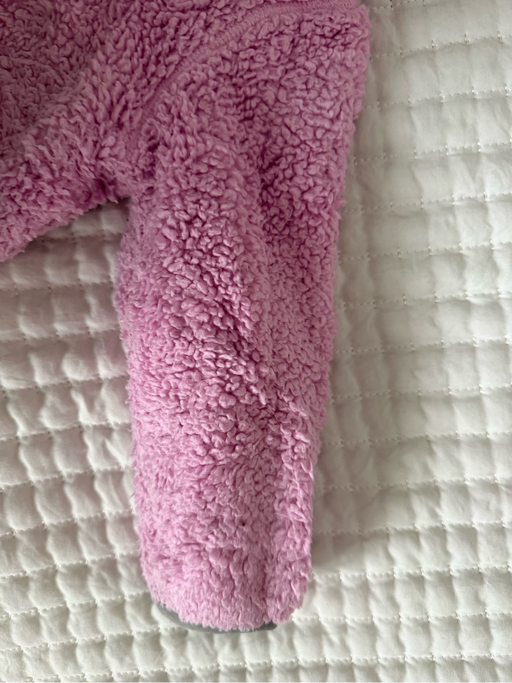 The North Face Pink Teddy Fleece Infant Jacket - Picture 4 of 6